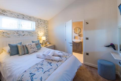 main bedroom in our luxury apartments